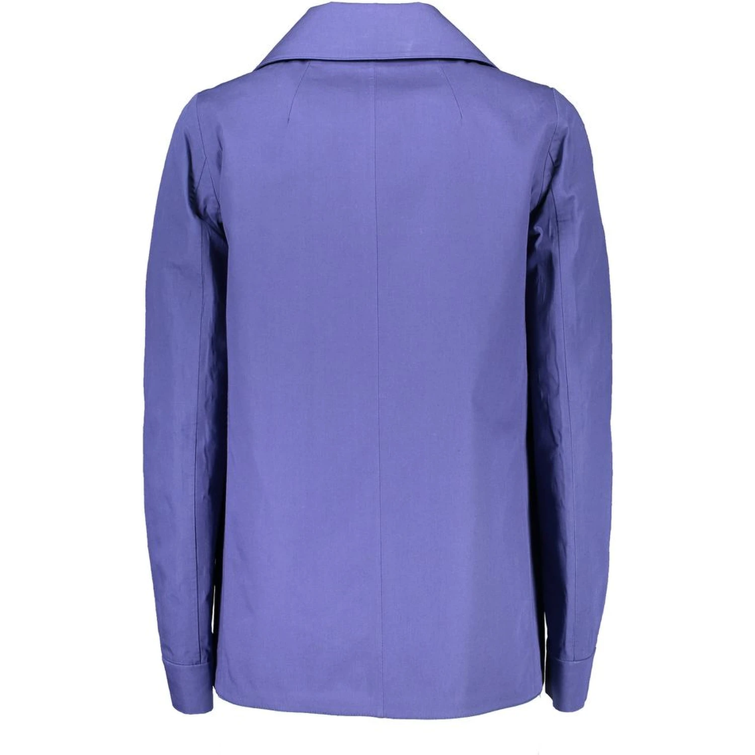 Blue Cotton Women Coat Jacket