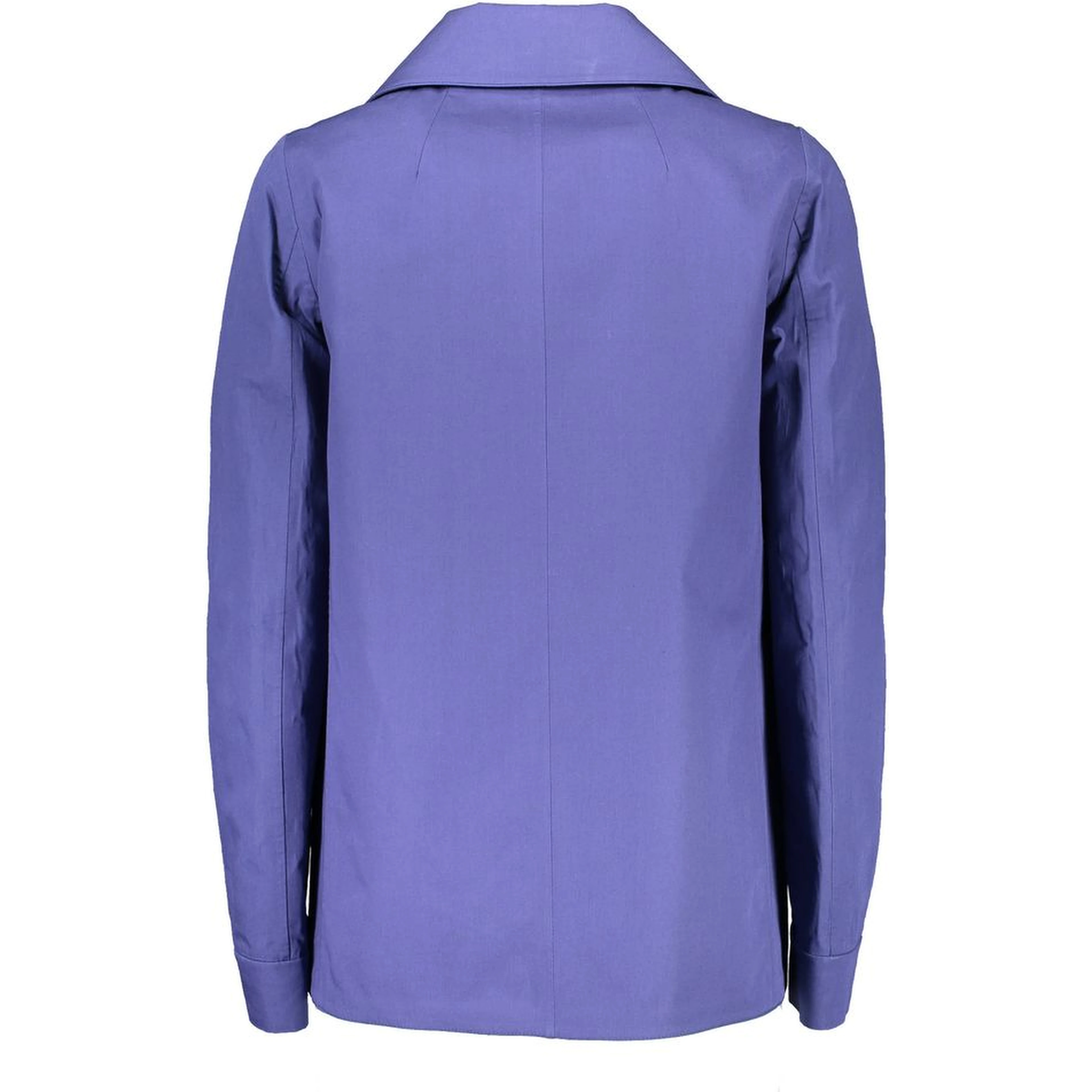 Blue Cotton Women Coat Jacket