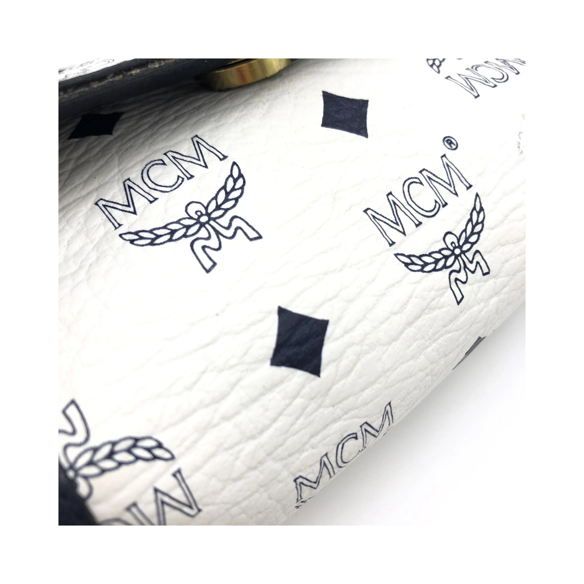 Mini Crossbody Bag White Visetos
