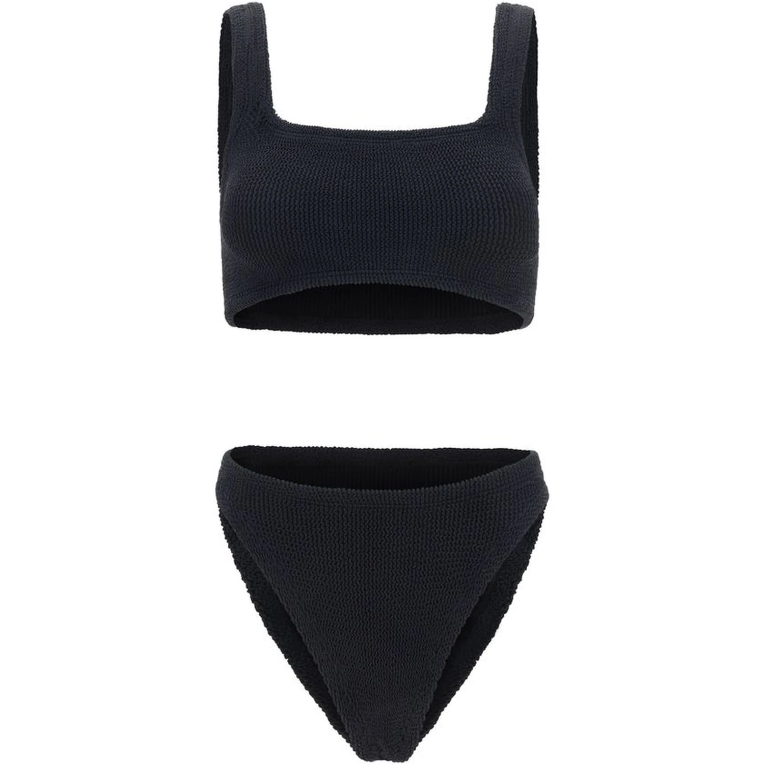 Black Polyamide One-Piece Swimsuit