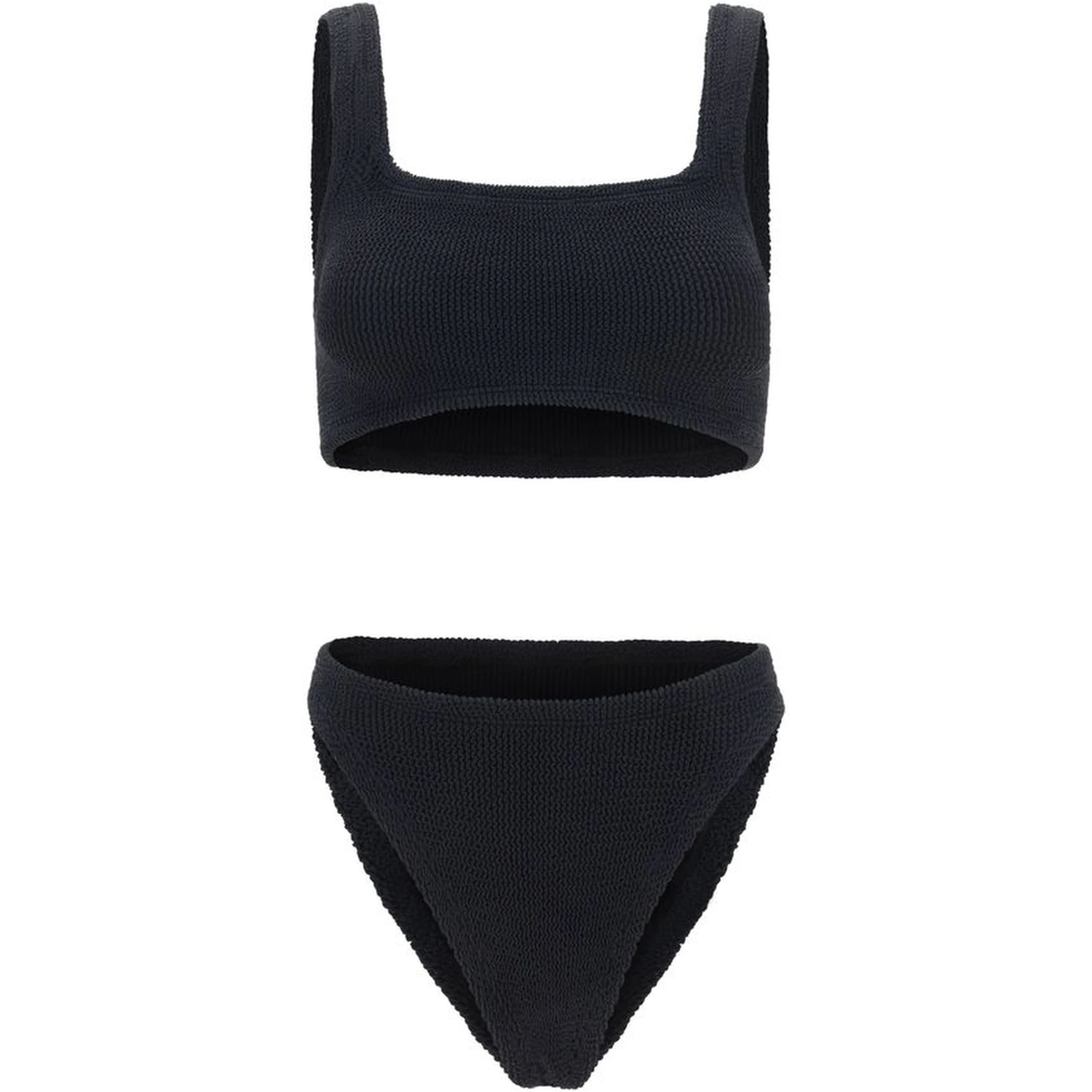 Black Polyamide One-Piece Swimsuit