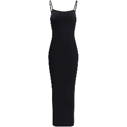Black Polyamide Casual Dress