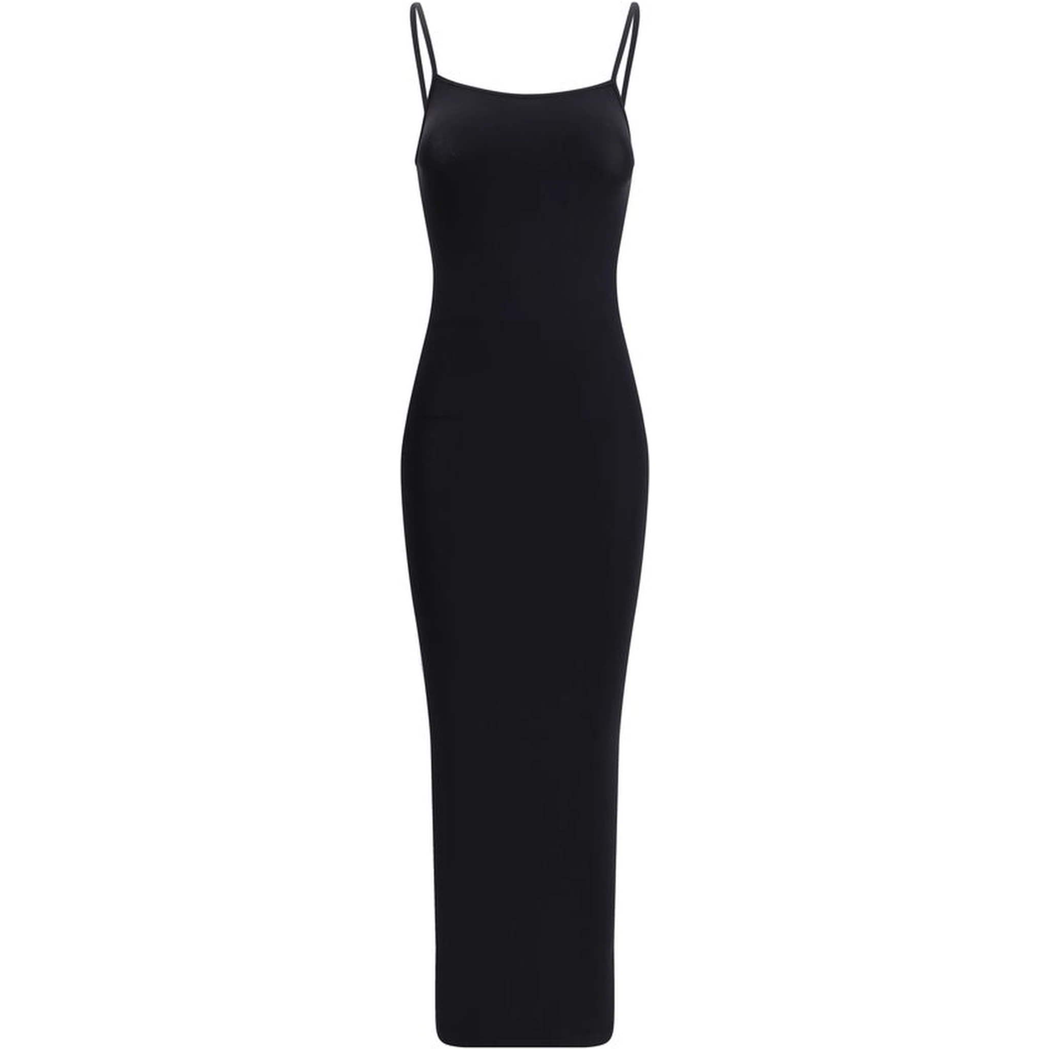 Black Polyamide Casual Dress