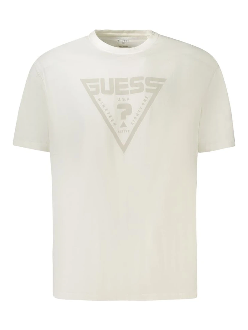 White Cotton Men T-Shirt