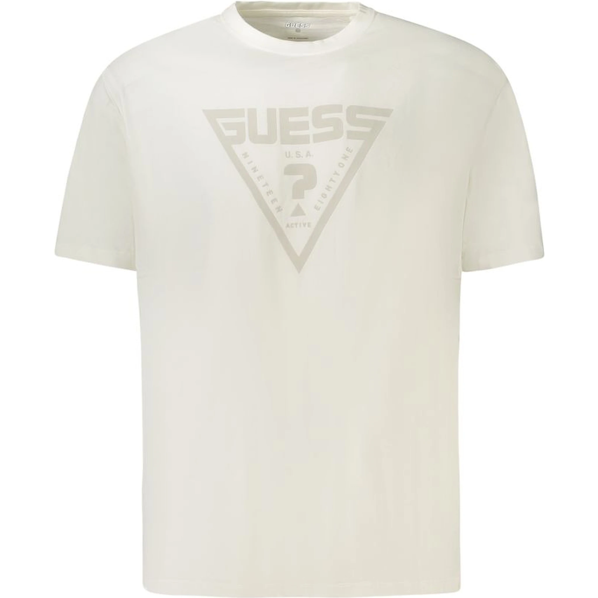 White Cotton Men T-Shirt