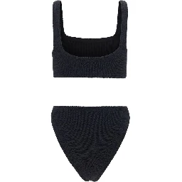 Black Polyamide One-Piece Swimsuit
