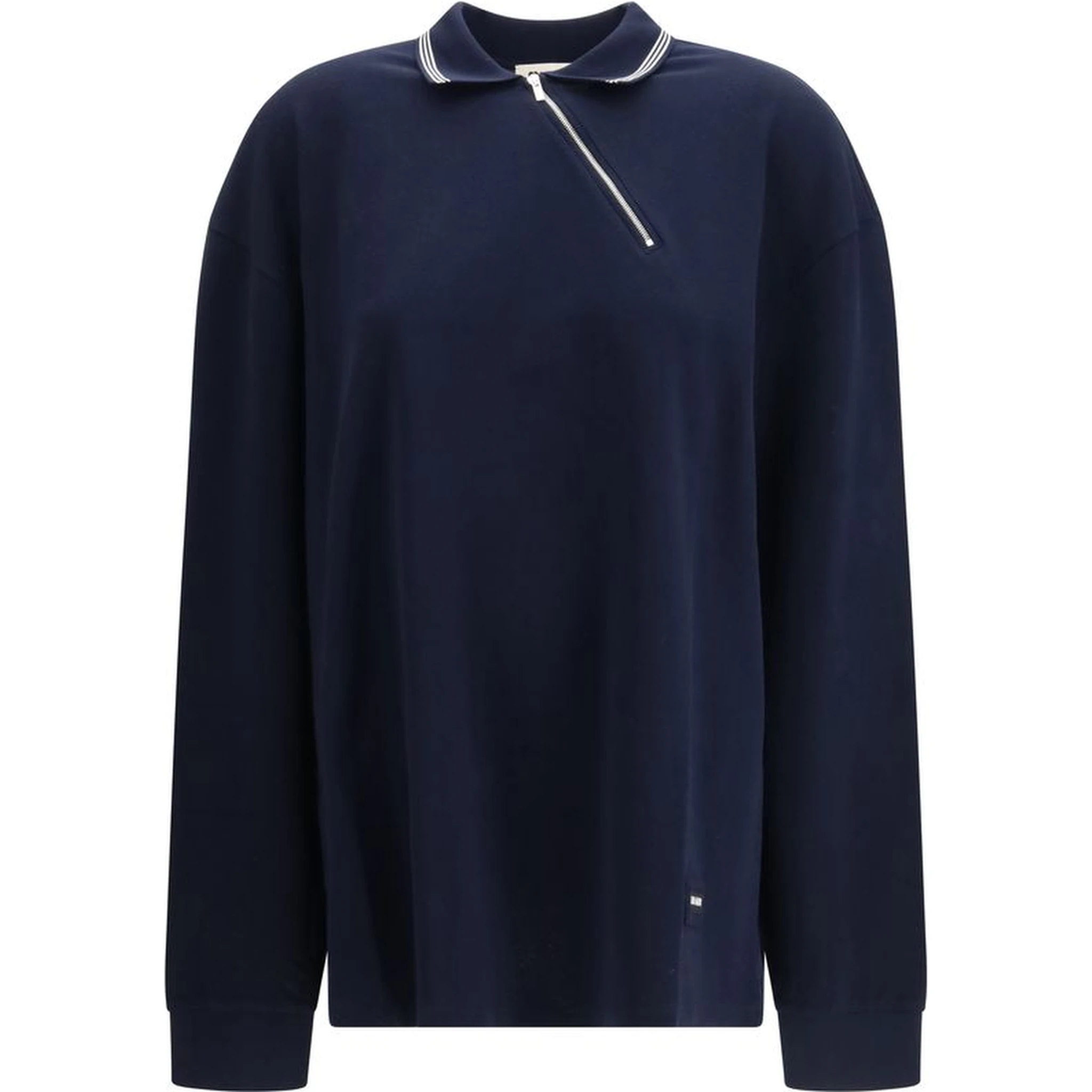 Blue Cotton Polo Shirt