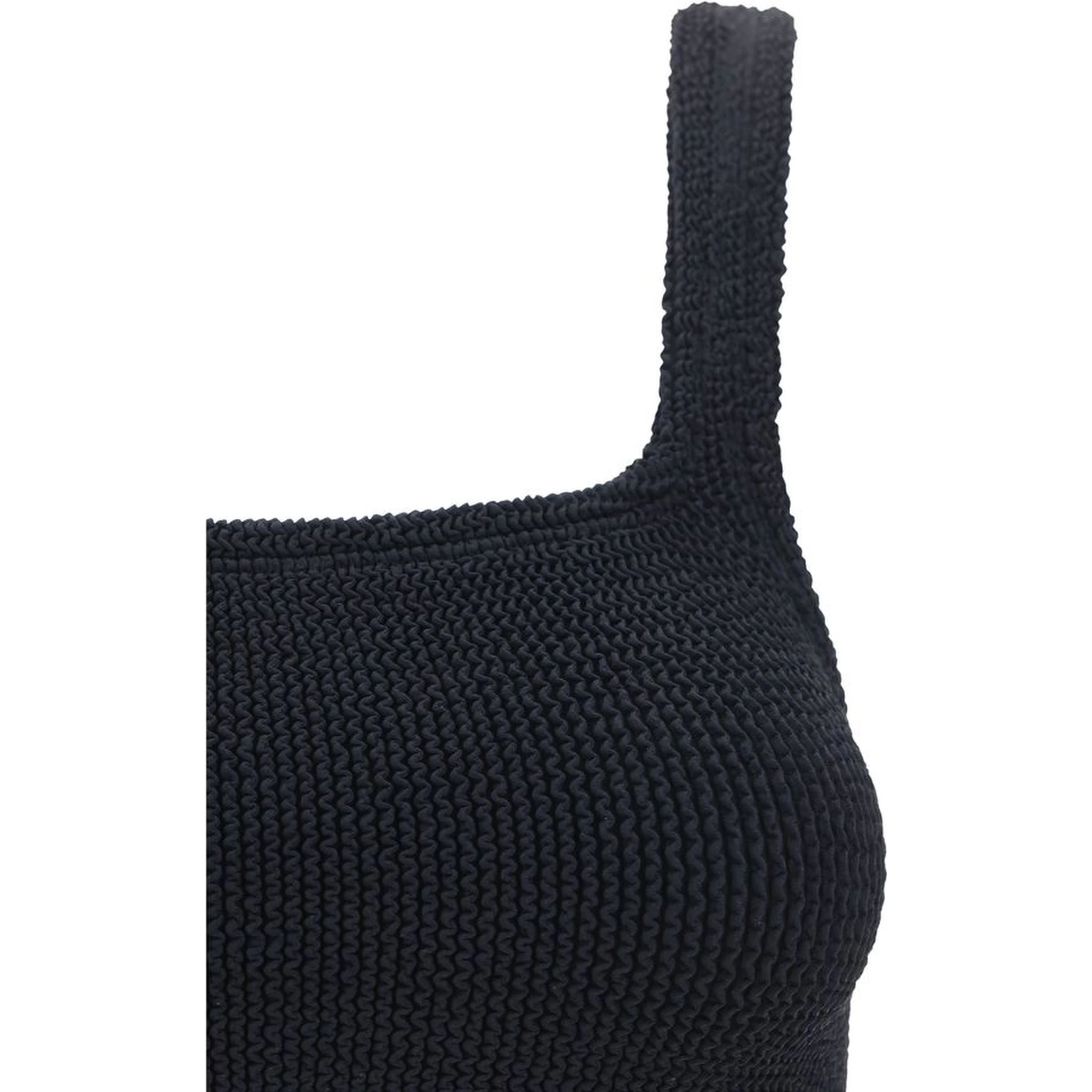 Black Polyamide One-Piece Swimsuit