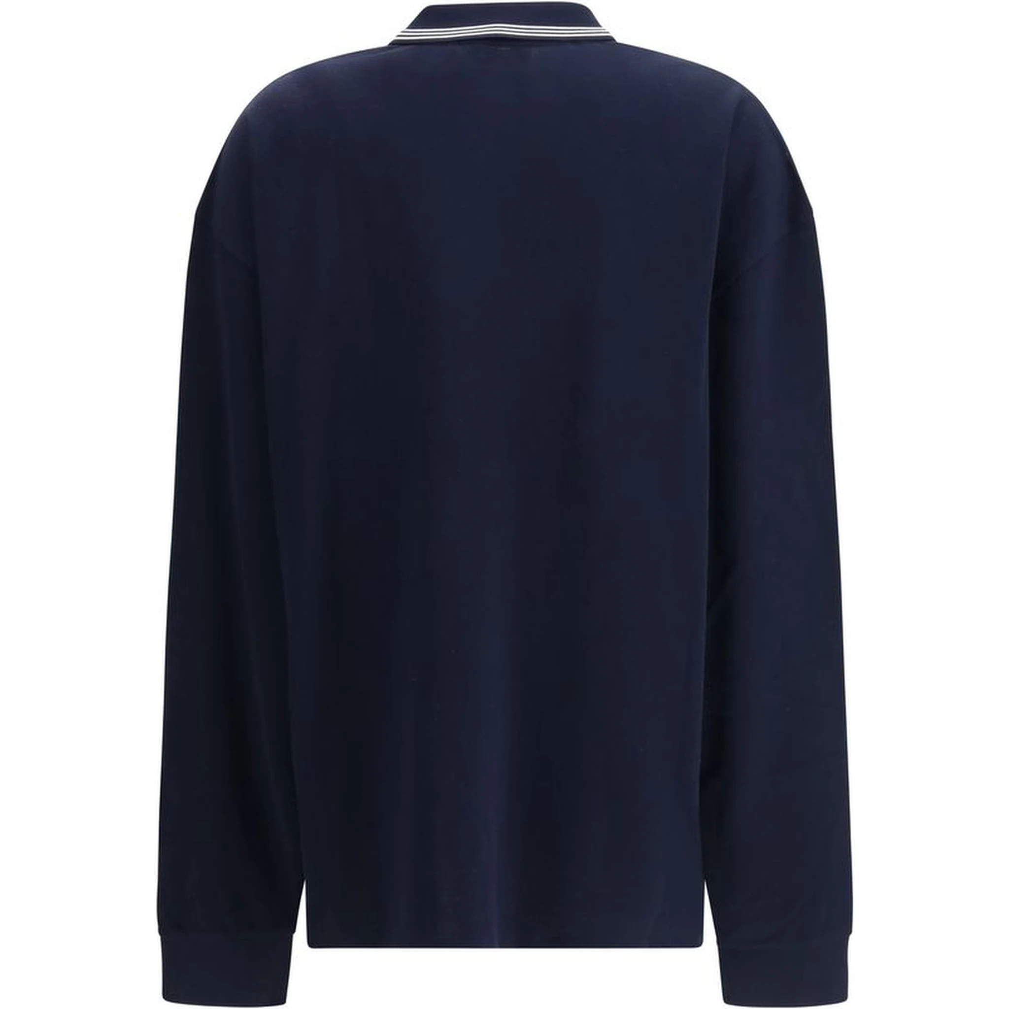 Blue Cotton Polo Shirt