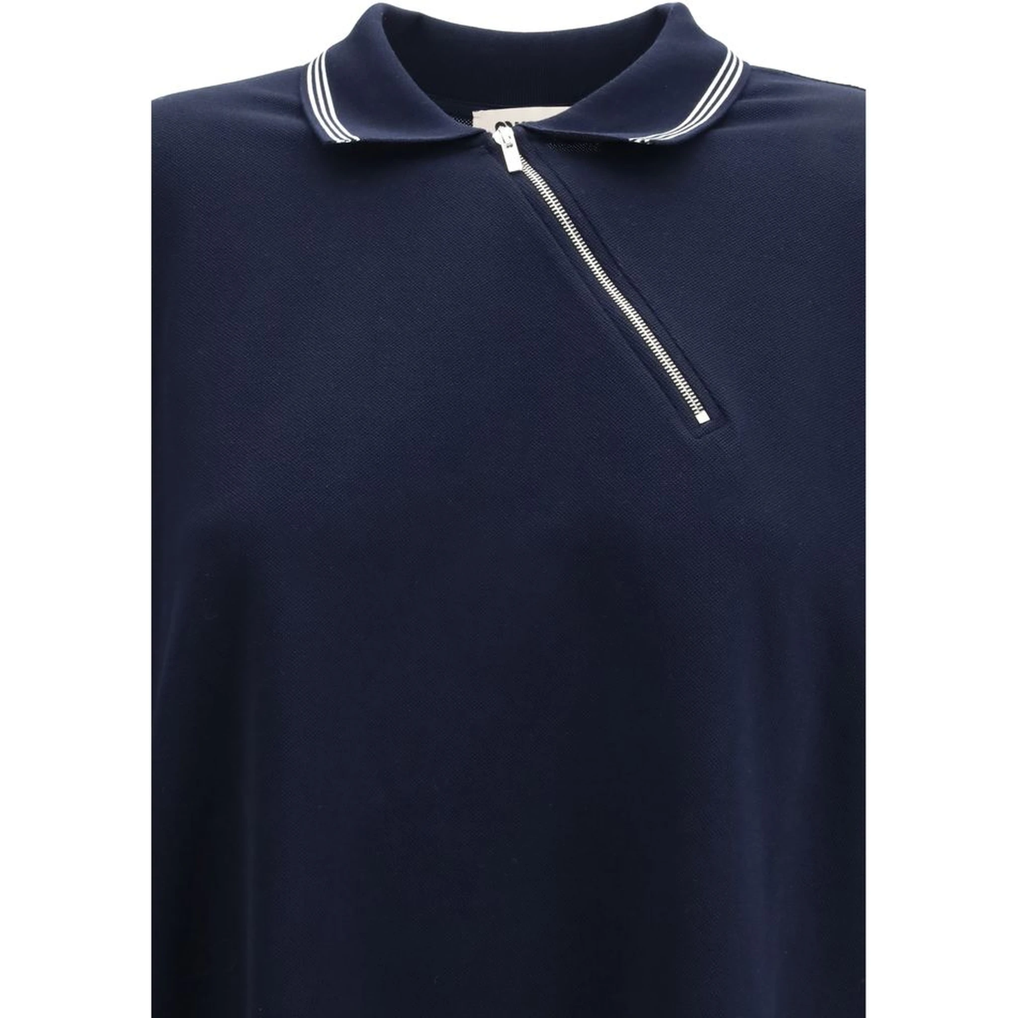 Blue Cotton Polo Shirt