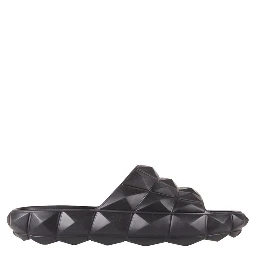 Black Rubber Slippers