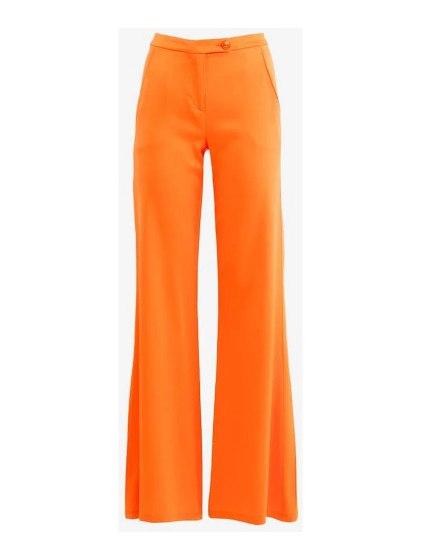 Orange Viscose Pants