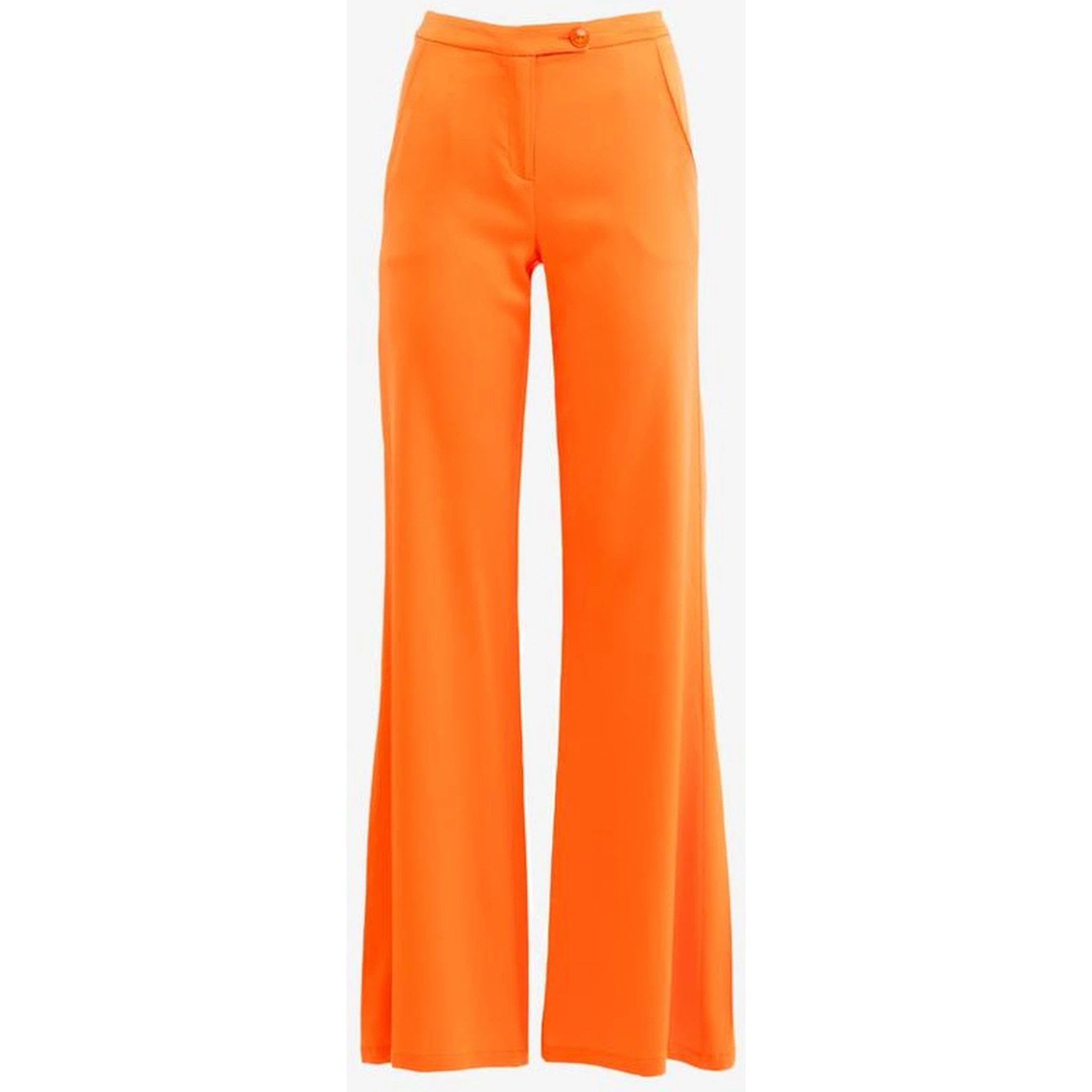 Orange Viscose Pants