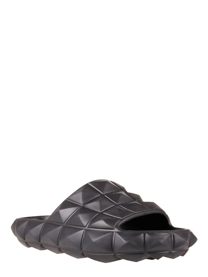 Black Rubber Slippers