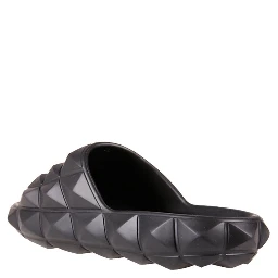 Black Rubber Slippers