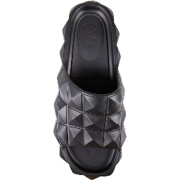 Black Rubber Slippers