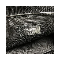 Black Leather City Backpack With Zipper