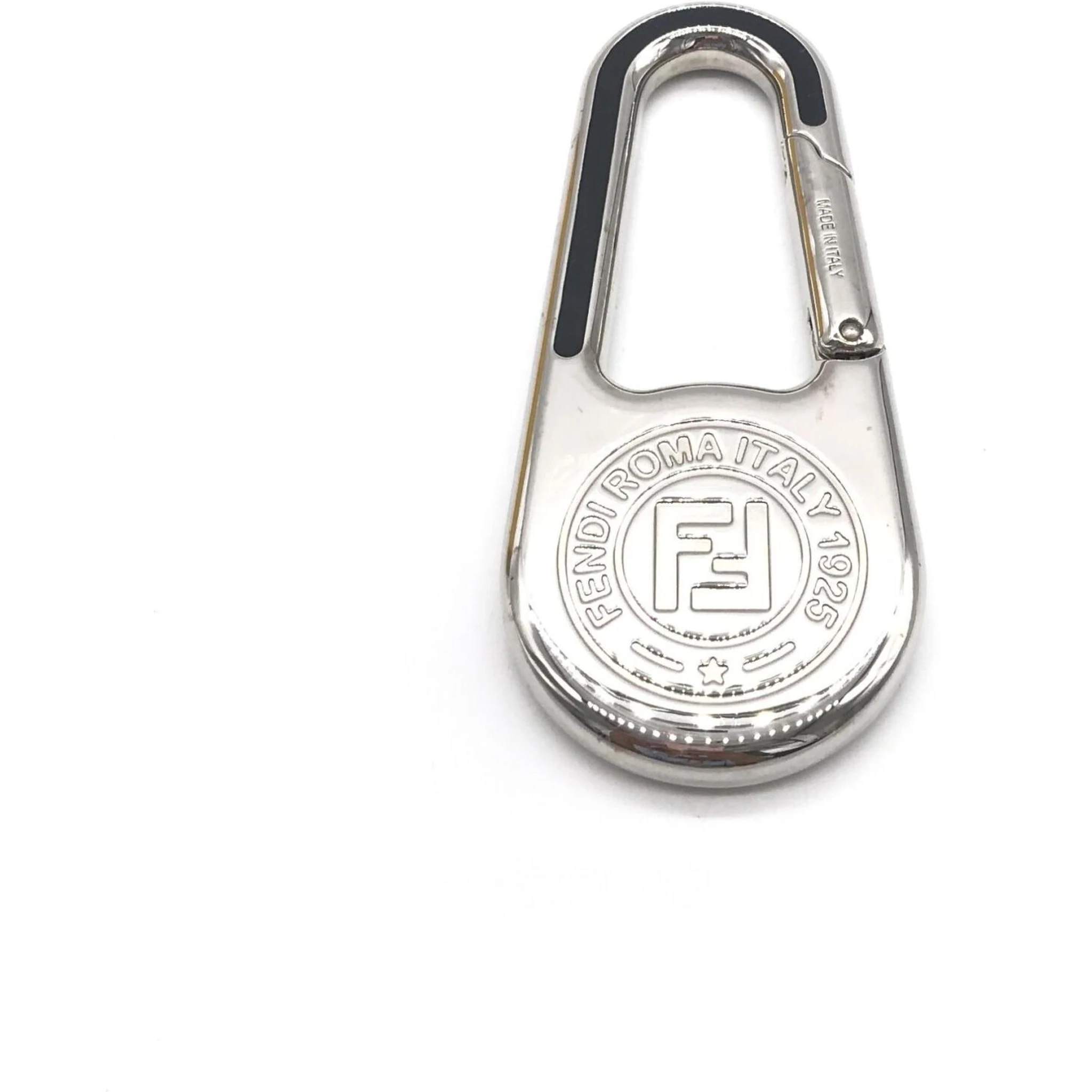 Silver Metal Compass Charm Keychain