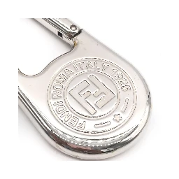 Silver Metal Compass Charm Keychain