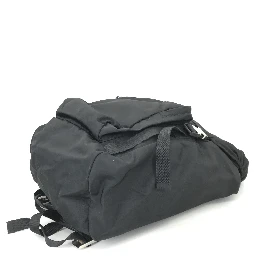 Black Nylon Backpack With Adjustable Straps