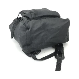 Black Nylon Backpack With Adjustable Straps