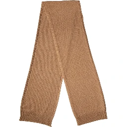Brown Cashmere Knitted Foulard 207cm x 29cm Men Scarf
