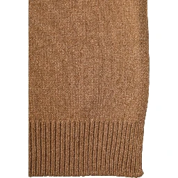 Brown Cashmere Knitted Foulard 207cm x 29cm Men Scarf