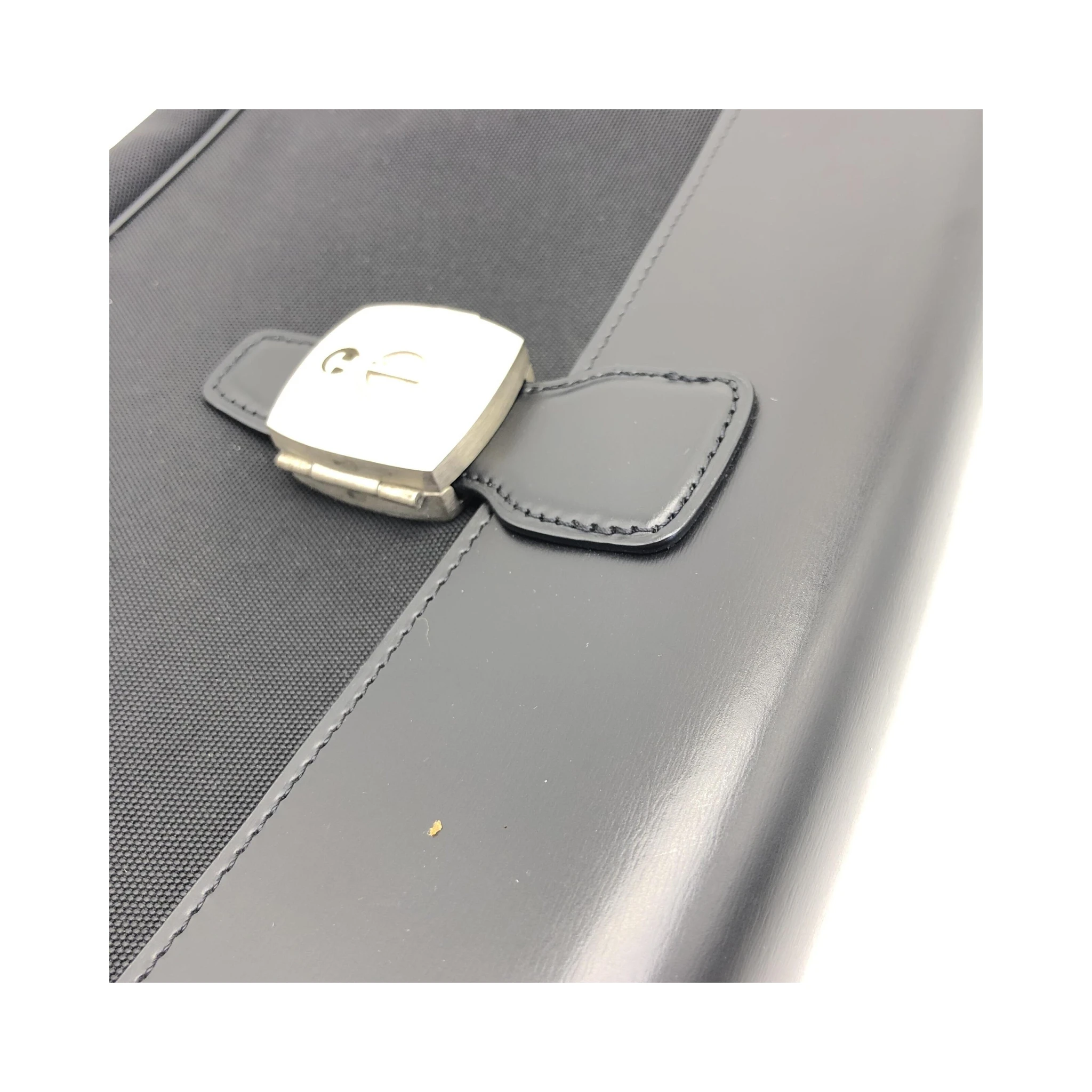 Black Leather Clutch Bag