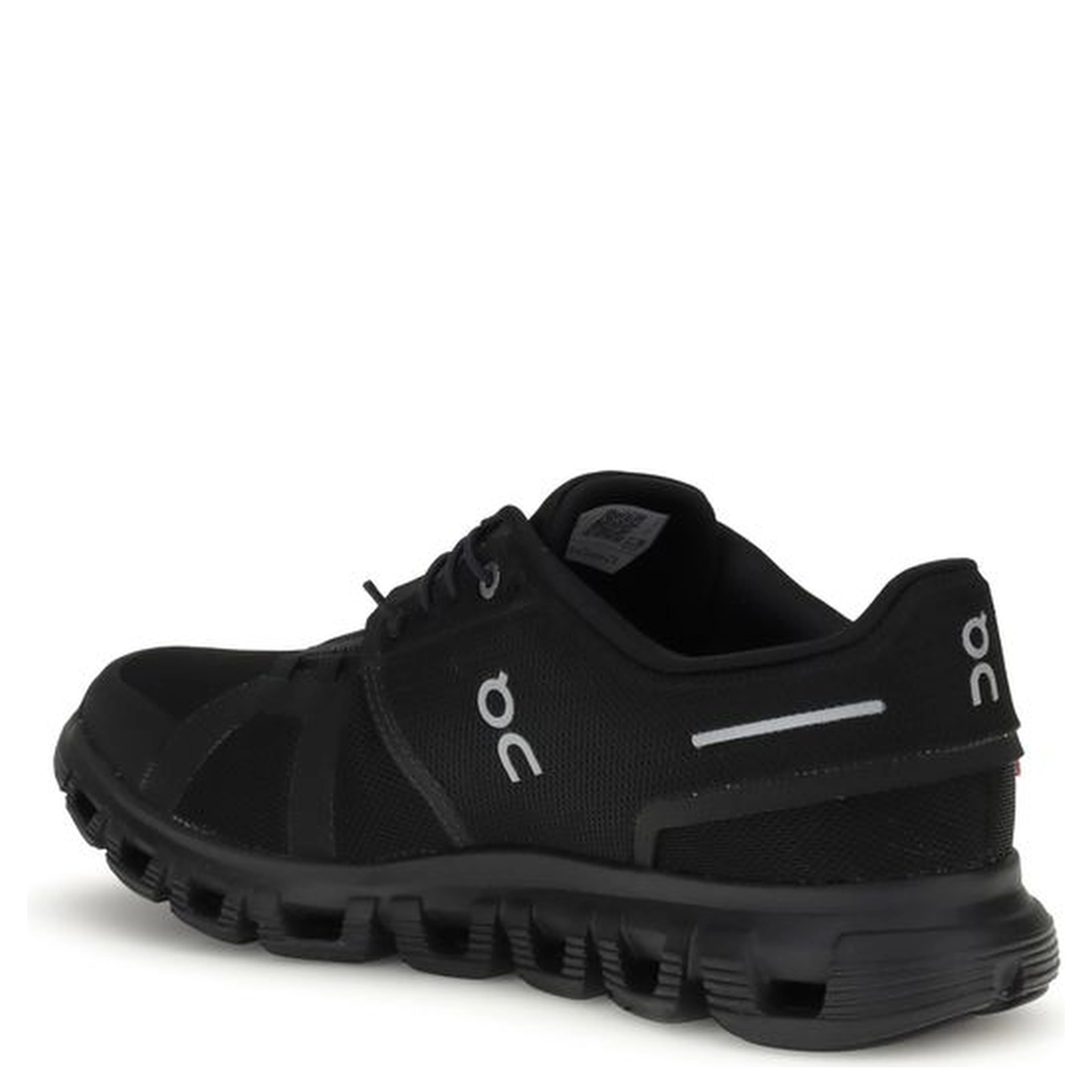 Black Polyurethane Athletic Sneakers