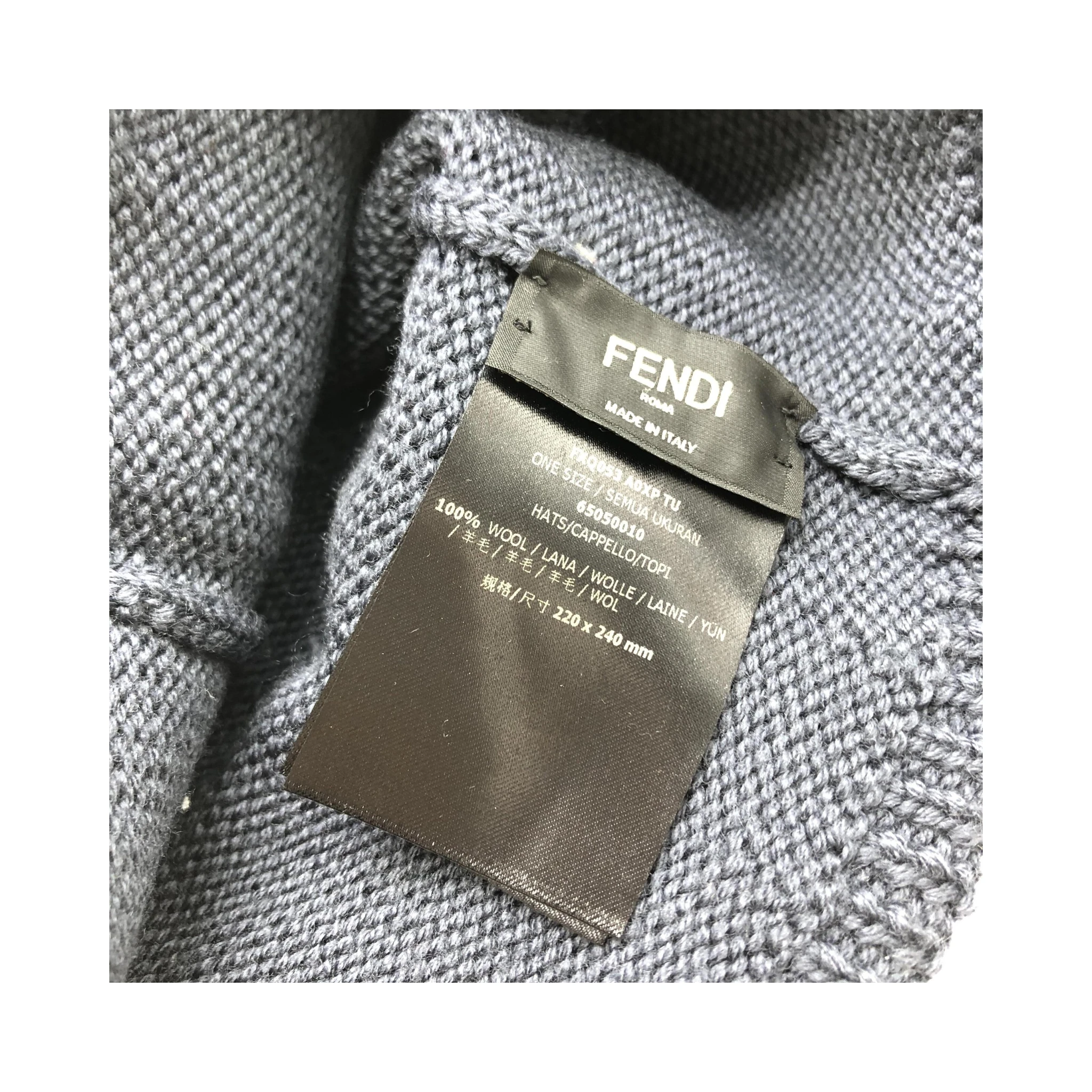 Wool Knit Beanie With Logo Design