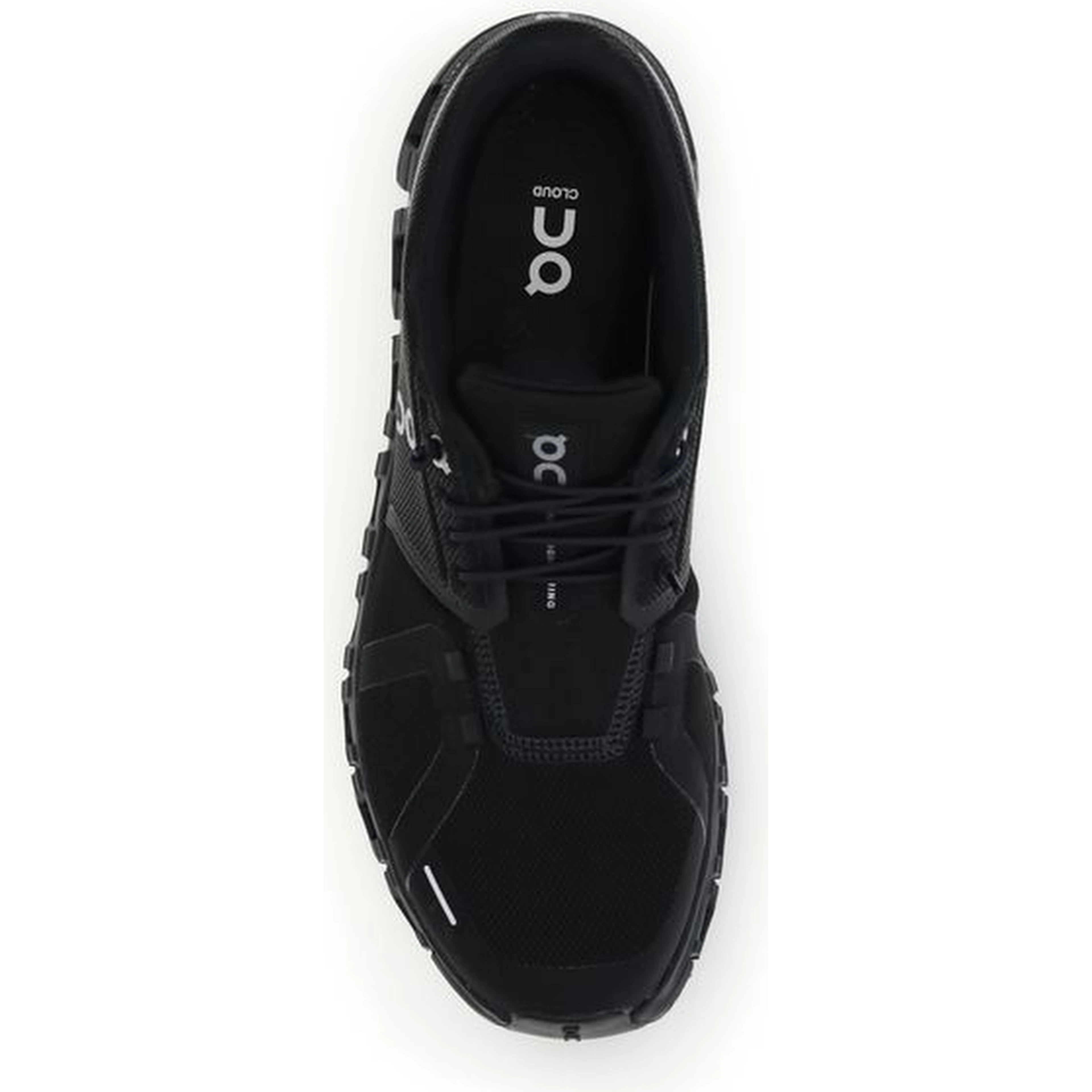 Black Polyurethane Athletic Sneakers