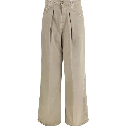 Beige Cotton Jeans Denim