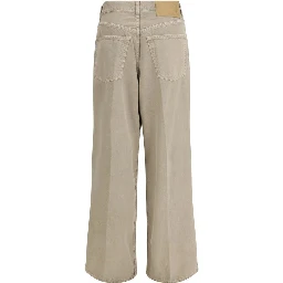 Beige Cotton Jeans Denim