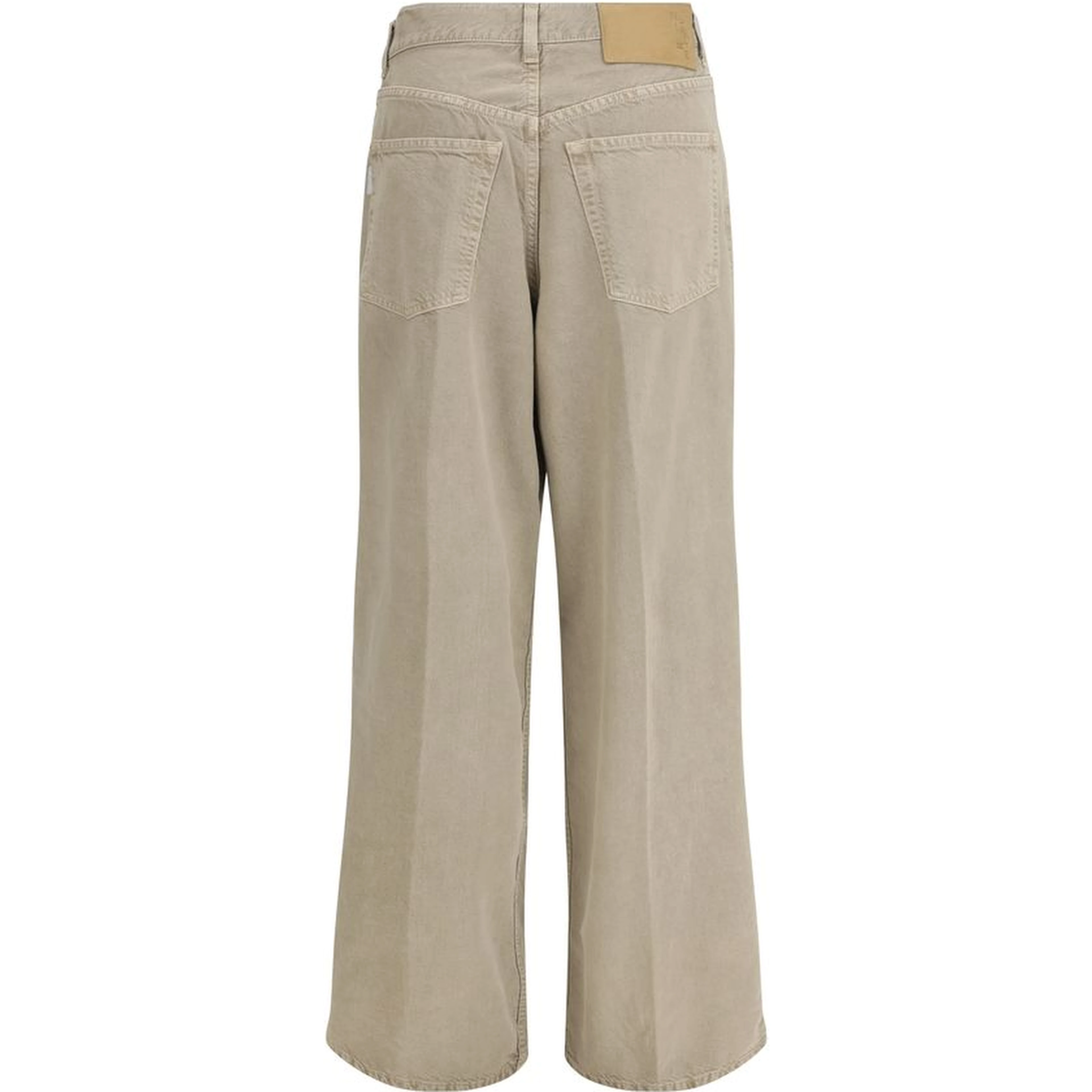 Beige Cotton Jeans Denim