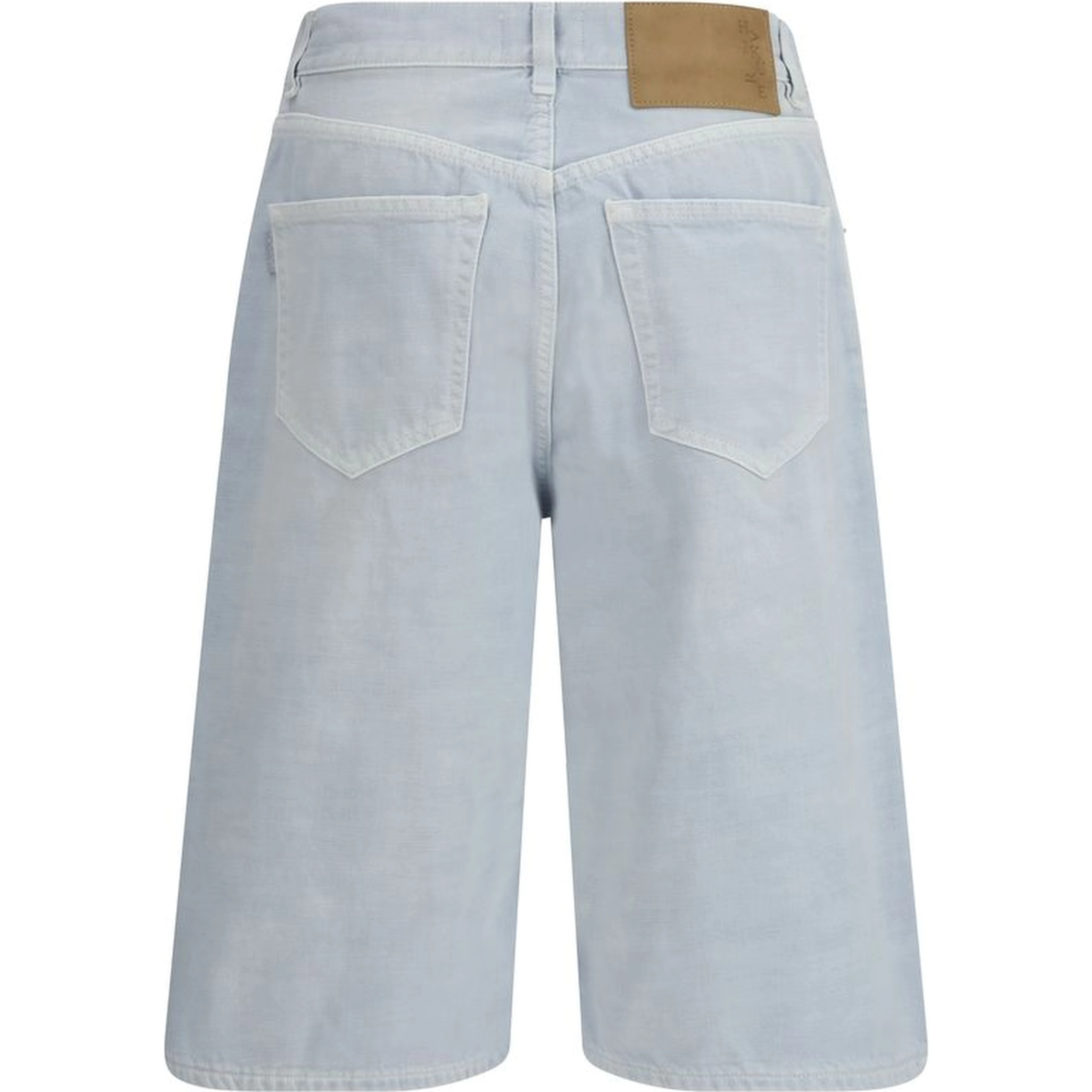 Blue Cotton Bermuda Shorts
