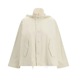 Beige Cotton Rain Coat