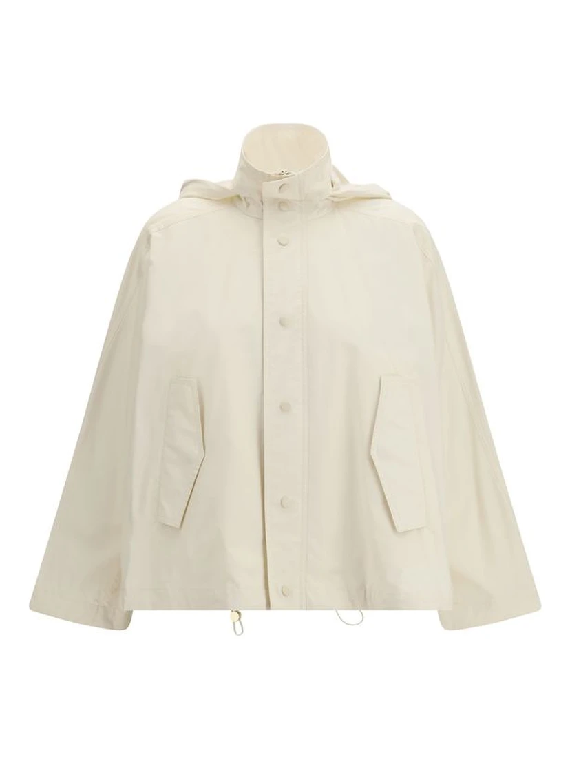 Beige Cotton Rain Coat