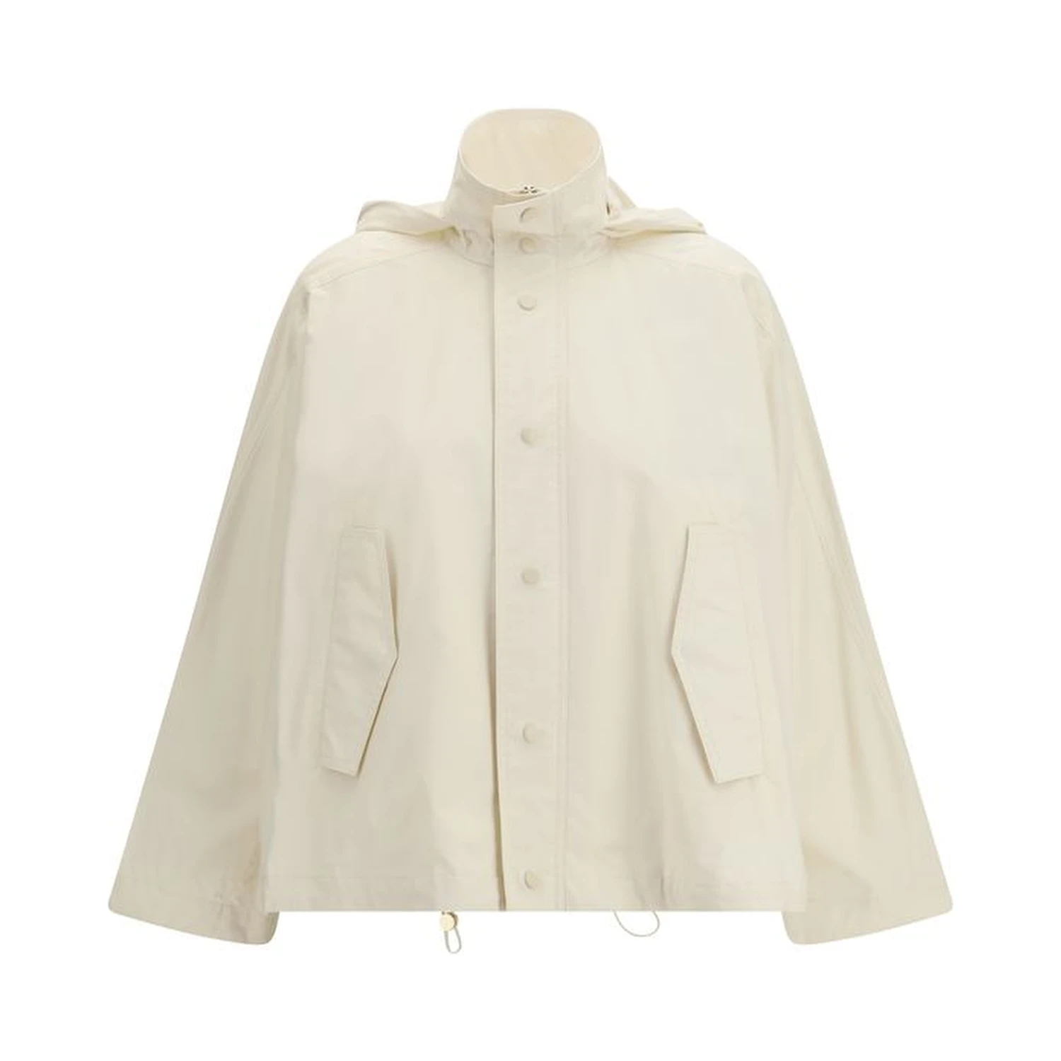 Beige Cotton Rain Coat