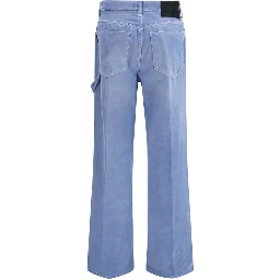 Blue Cotton Relaxed Fit Jeans