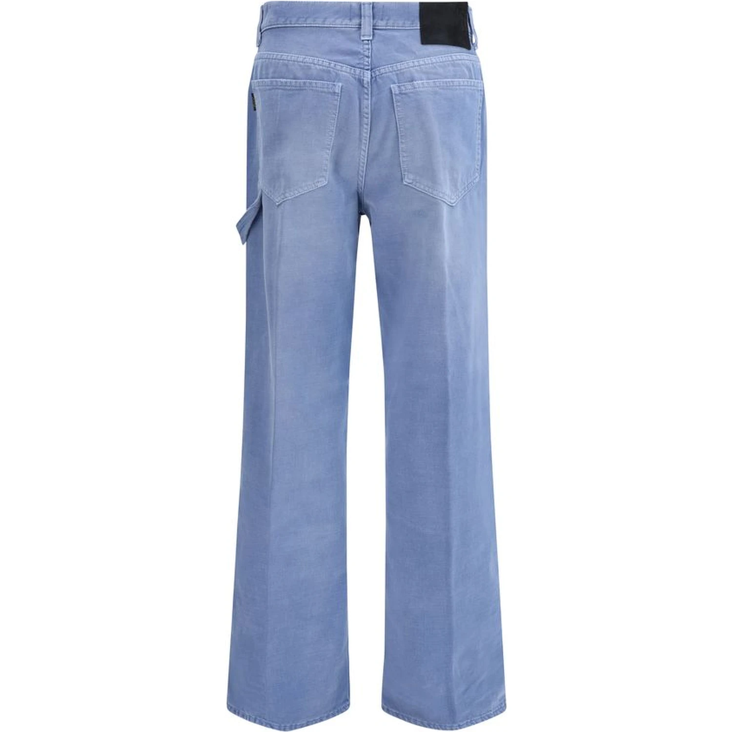 Blue Cotton Relaxed Fit Jeans