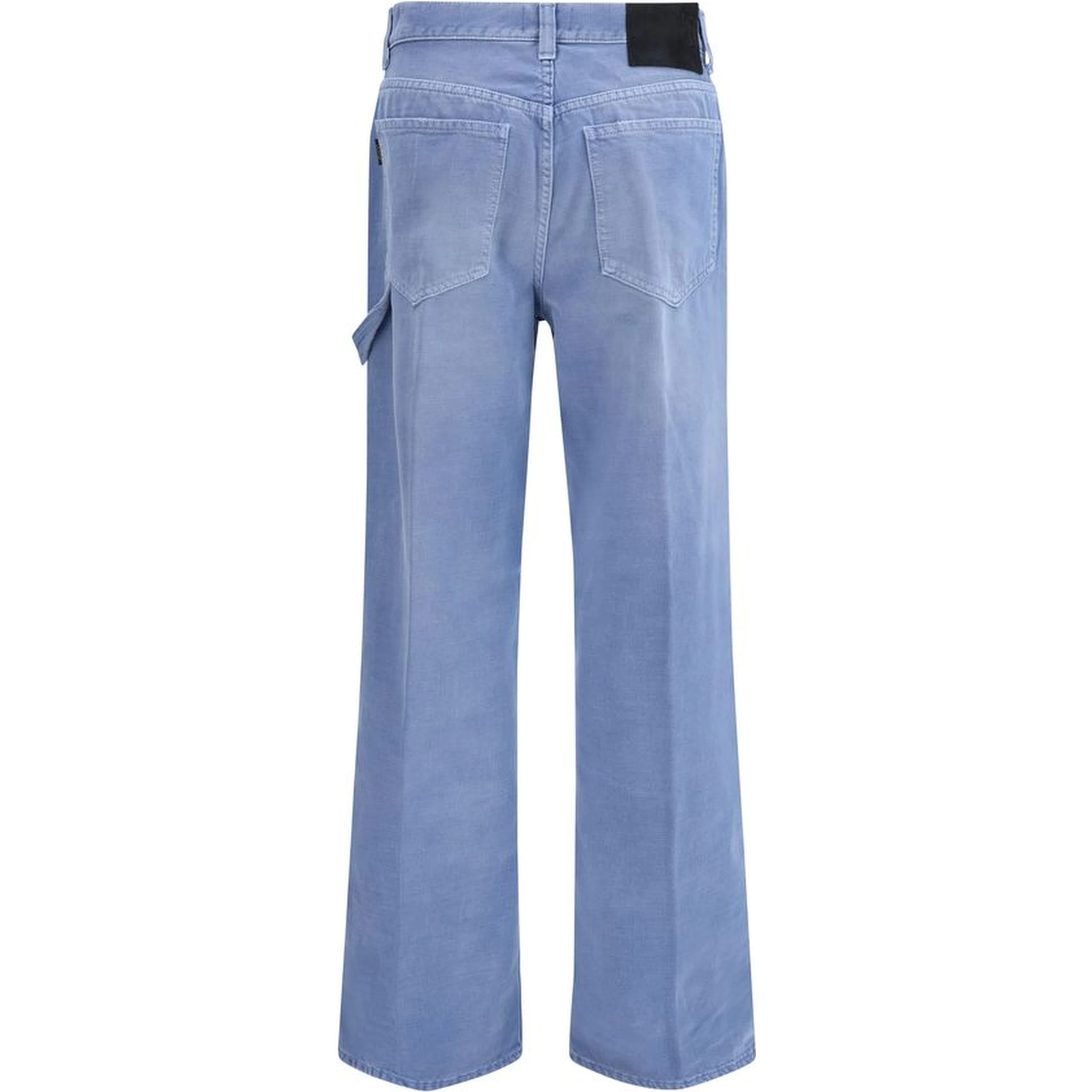 Blue Cotton Relaxed Fit Jeans