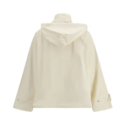 Beige Cotton Rain Coat