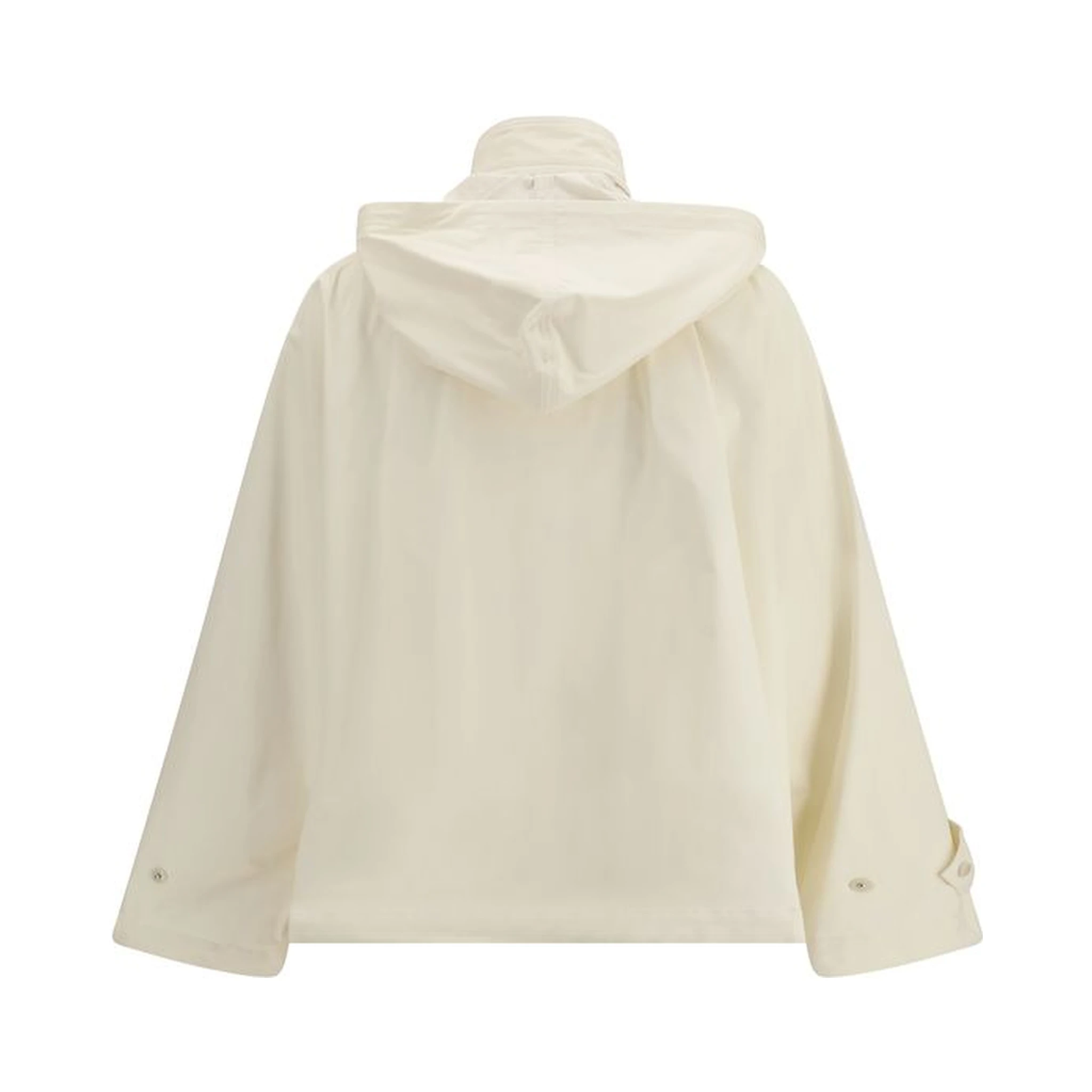 Beige Cotton Rain Coat