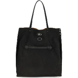 Black Calf Leather Bos Taurus Shoulder Bag