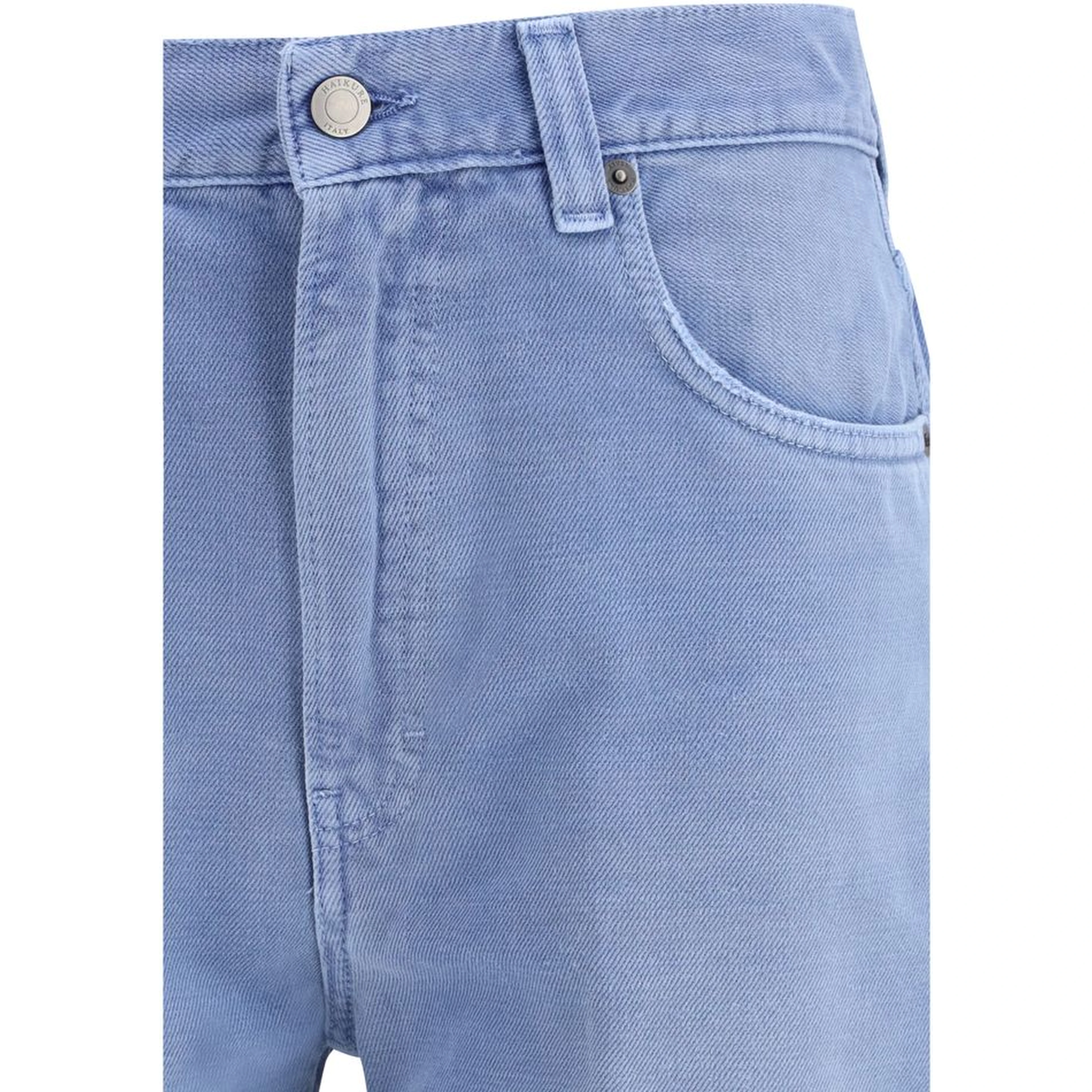 Blue Cotton Relaxed Fit Jeans