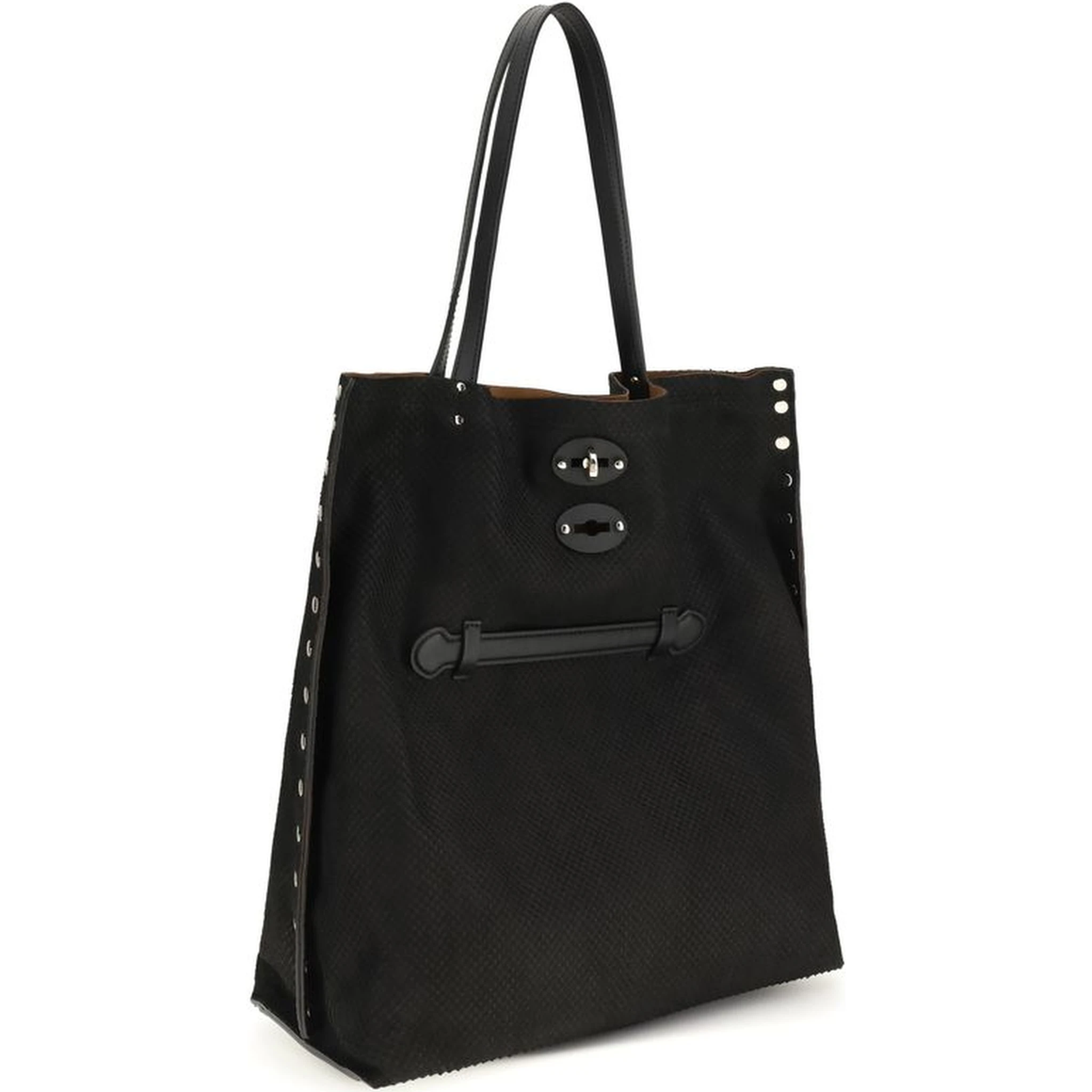 Black Calf Leather Bos Taurus Shoulder Bag