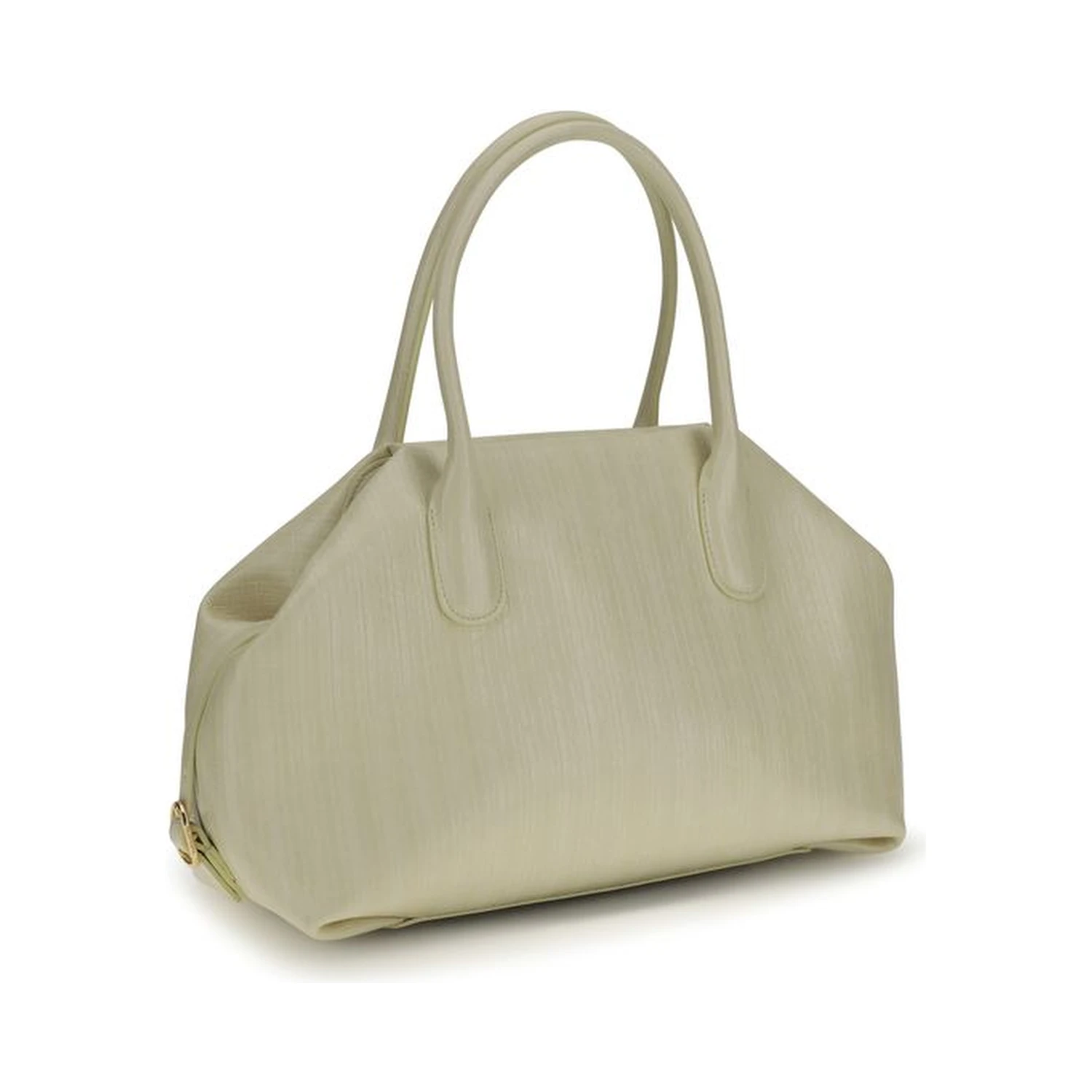 Cream Polyethylene Shoulder Bag