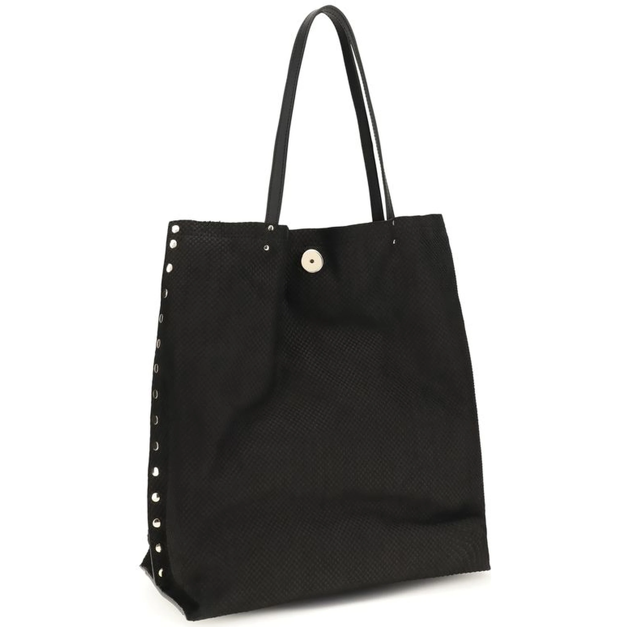Black Calf Leather Bos Taurus Shoulder Bag