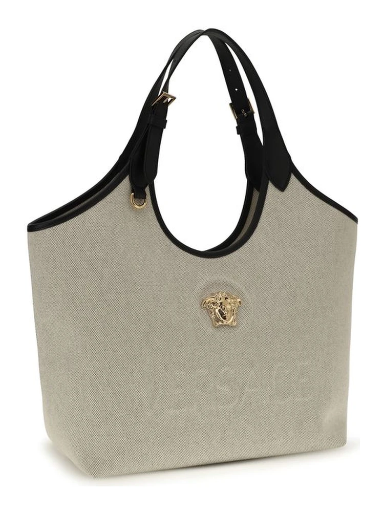 Beige Cotton Shoulder Bag alternative