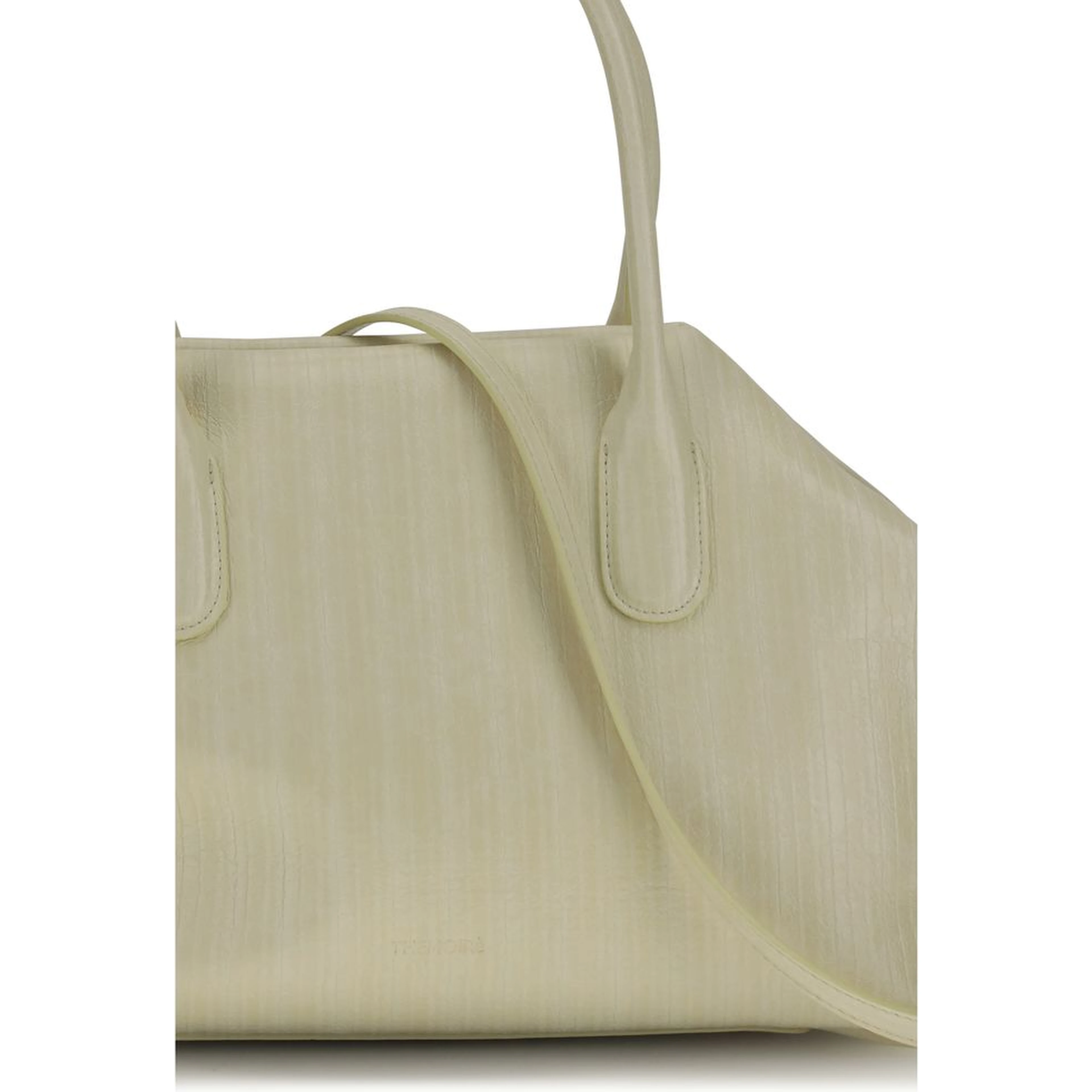 Cream Polyethylene Shoulder Bag